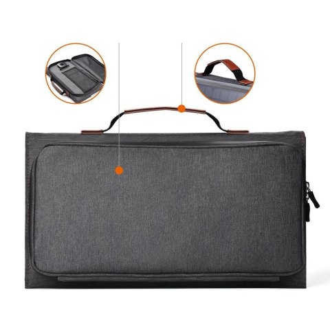 Ładowarka solarna słoneczna turystyczna USB USB C 36W QC PD szara Ładowarka solarna słoneczna turystyczna USB USB C 36W QC PD szara