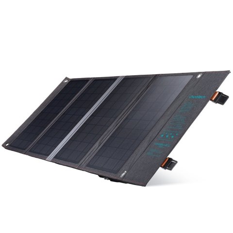 Ładowarka solarna słoneczna turystyczna USB USB C 36W QC PD szara Ładowarka solarna słoneczna turystyczna USB USB C 36W QC PD szara