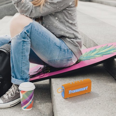 Trip głośnik bezprzewodowy Bluetooth 5.3 wodoodporny IPX7 10W pomarańczowy Trip głośnik bezprzewodowy Bluetooth 5.3 wodoodporny IPX7 10W pomarańczowy