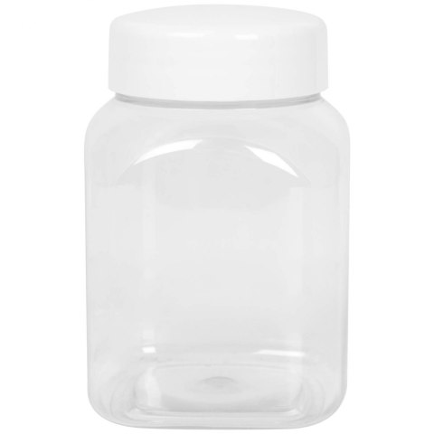 Słoik kwadratowy z pokrywką gwint 63/485 transparentny 500ml Słoik kwadratowy z pokrywką gwint 63/485 transparentny 500ml