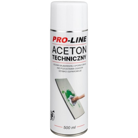 Aceton techniczny 100% w sprayu PRO-LINE spray 500ml Aceton techniczny 100% w sprayu PRO-LINE spray 500ml