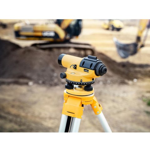 Niwelator optyczny samopoziomujący ze statywem i łatą - powiększenie 32x śr. 38 mm Niwelator optyczny samopoziomujący ze statywem i łatą - powiększenie 32x śr. 38 mm