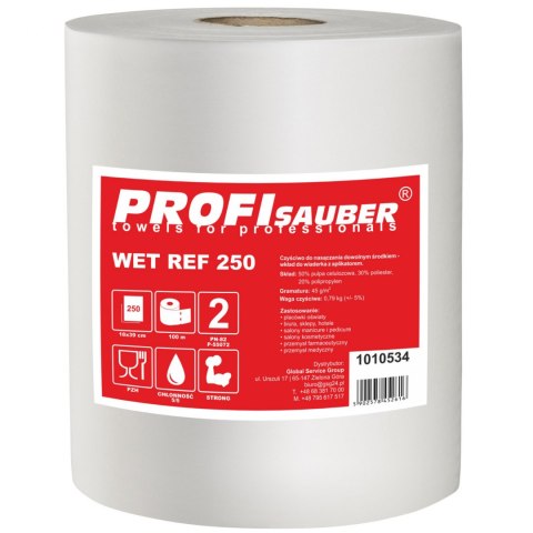 Ściereczki do wiaderka do nasączania ProfiSauber WET REF 250 - WKŁAD Ściereczki do wiaderka do nasączania ProfiSauber WET REF 250 - WKŁAD