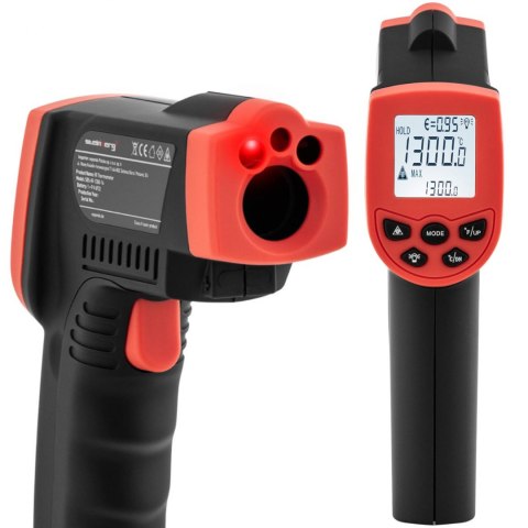 Termometr przemysłowy laserowy pirometr zakres -50 do 1300C Termometr przemysłowy laserowy pirometr zakres -50 do 1300C