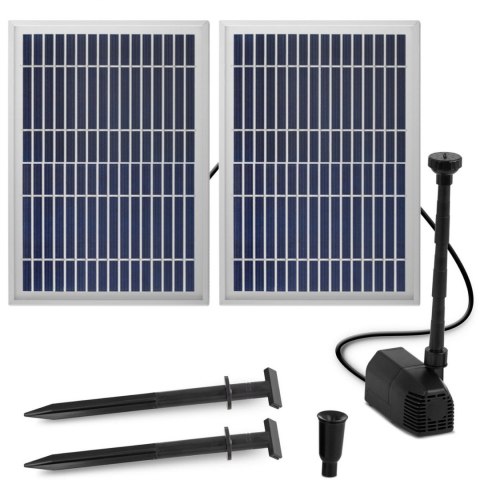 Fontanna do oczka wodnego stawu solarna 1350 l/h 1.6 m 2 x 6 W Fontanna do oczka wodnego stawu solarna 1350 l/h 1.6 m 2 x 6 W