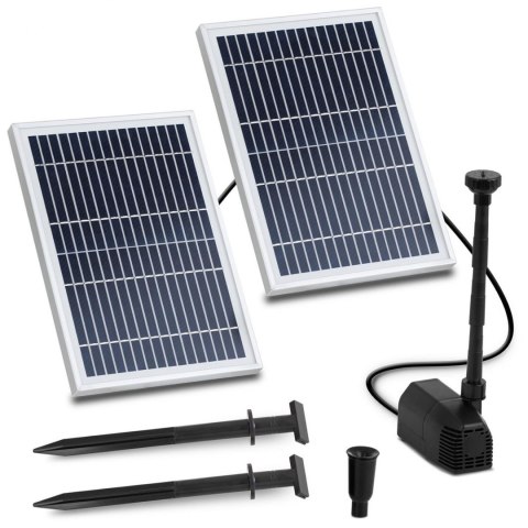 Fontanna do oczka wodnego stawu solarna 1350 l/h 1.6 m 2 x 6 W Fontanna do oczka wodnego stawu solarna 1350 l/h 1.6 m 2 x 6 W