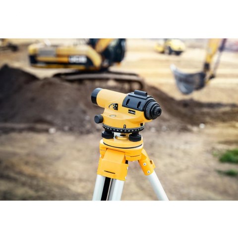 Niwelator optyczny samopoziomujący ze statywem i łatą - powiększenie 28x śr. 36 mm Niwelator optyczny samopoziomujący ze statywem i łatą - powiększenie 28x śr. 36 mm