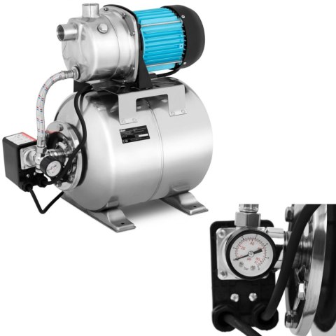 Pompa ciśnieniowa samozasysająca hydrofor do pompowania wody 19 l 3100 l/h 1000 W Pompa ciśnieniowa samozasysająca hydrofor do pompowania wody 19 l 3100 l/h 1000 W