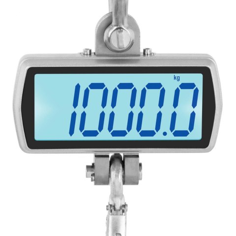 Waga hakowa wisząca magazynowa z pilotem duży wyświetlacz LCD do 1T 1000 / 0.5 kg Waga hakowa wisząca magazynowa z pilotem duży wyświetlacz LCD do 1T 1000 / 0.5 kg