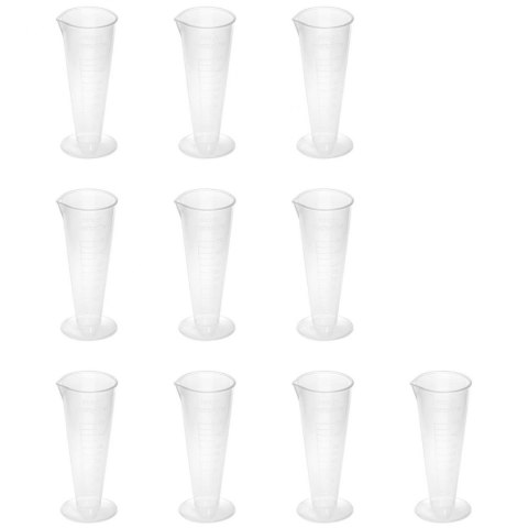 Zlewka laboratoryjna plastikowa z podziałką 50 ml - 10 szt. Zlewka laboratoryjna plastikowa z podziałką 50 ml - 10 szt.