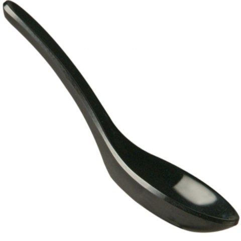 Łyżka do przystawek dipów z melaminy 135 x 45 mm czarna - Hendi 566596 Łyżka do przystawek dipów z melaminy 135 x 45 mm czarna - Hendi 566596