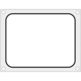 Matryca forma do zgrzewarek MCS na tackę bez podziału 227x178 mm - Hendi 805442