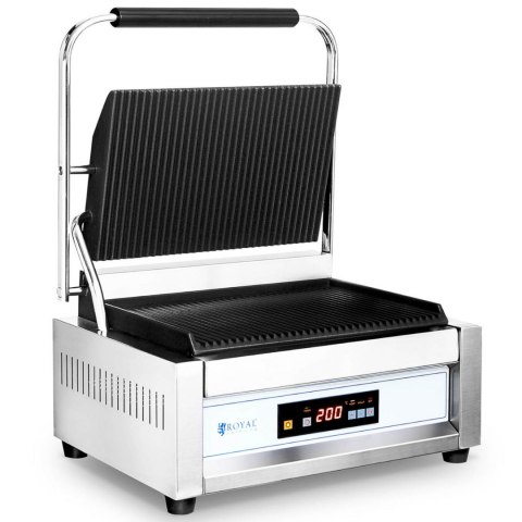 Grill kontaktowy ryflowany sterowany elektronicznie 34 x 23 cm 2200 W Grill kontaktowy ryflowany sterowany elektronicznie 34 x 23 cm 2200 W