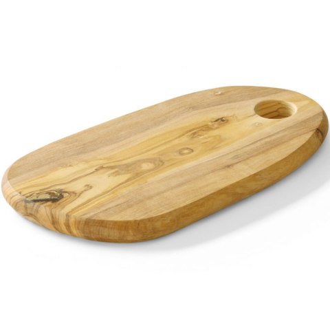 Deska do serwowania z drewna oliwnego z otworem 250 x 165 x 18 mm - Hendi 505229 Deska do serwowania z drewna oliwnego z otworem 250 x 165 x 18 mm - Hendi 505229