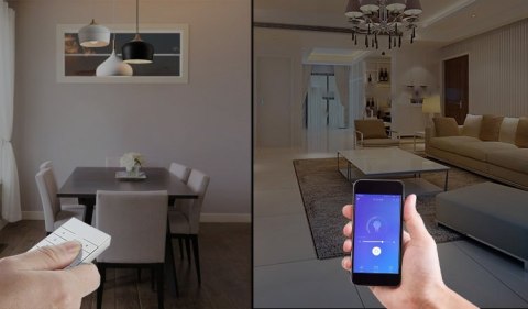 D1 inteligentny ściemniacz światła RF 433 MHz czarny D1 inteligentny ściemniacz światła RF 433 MHz czarny