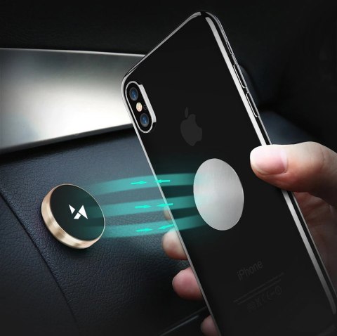 Uchwyt samochodowy na telefon na deskę rozdzielczą magnetyczny czarny Uchwyt samochodowy na telefon na deskę rozdzielczą magnetyczny czarny