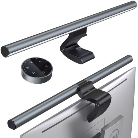 Bezprzewodowa lampka LED oświetlenie na ekran monitor Elesense czarny - ZESTAW 2szt. Bezprzewodowa lampka LED oświetlenie na ekran monitor Elesense czarny - ZESTAW 2szt.