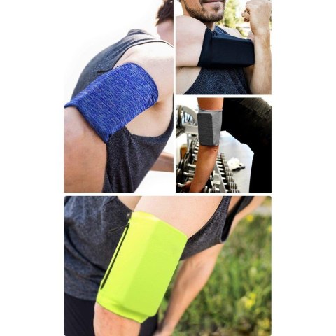 Opaska na ramię do biegania ćwiczeń fitness armband L szara Opaska na ramię do biegania ćwiczeń fitness armband L szara
