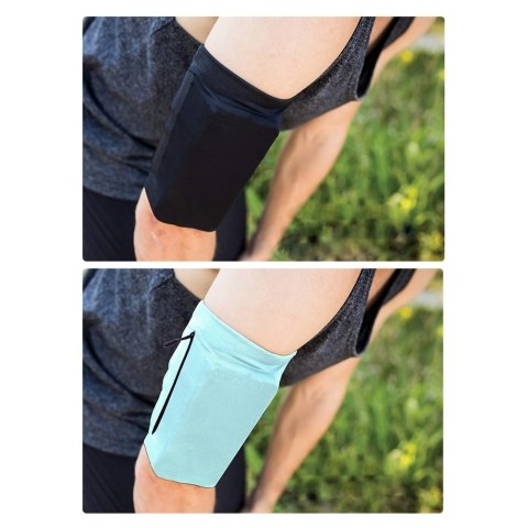 Opaska na ramię do biegania ćwiczeń fitness armband XL szara Opaska na ramię do biegania ćwiczeń fitness armband XL szara
