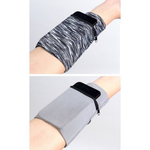 Opaska na ramię do biegania ćwiczeń fitness armband moro niebieski Opaska na ramię do biegania ćwiczeń fitness armband moro niebieski