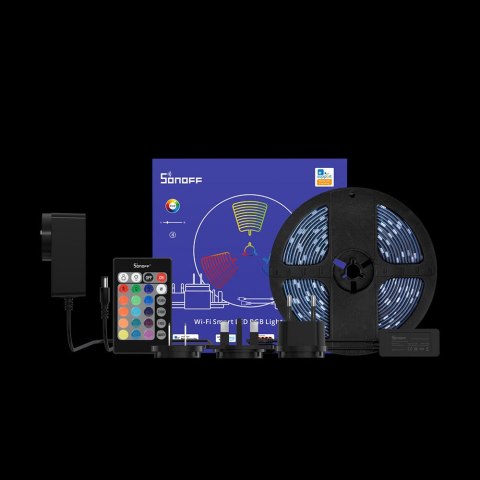 Taśma LED inteligentna wodoodporna taśma RGB pilot zasilacz WiFi 2m Taśma LED inteligentna wodoodporna taśma RGB pilot zasilacz WiFi 2m
