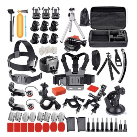 Zestaw akcesoriów mocowania do kamery sportowej GoPro DJI Insta360 SJCam Eken 118w1 Zestaw akcesoriów mocowania do kamery sportowej GoPro DJI Insta360 SJCam Eken 118w1