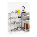 Regał magazynowy druciany ażurowy chromowany 137x90x35cm do 120kg