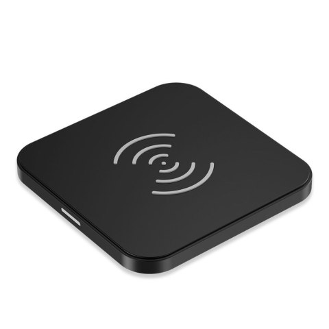 Ładowarka bezprzewodowa Qi 10W do telefonu i słuchawek czarny Ładowarka bezprzewodowa Qi 10W do telefonu i słuchawek czarny
