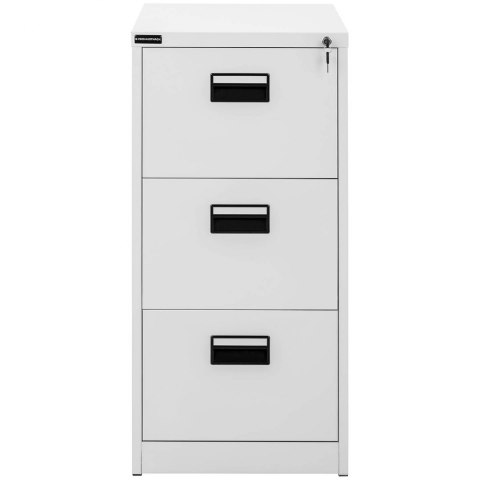 Szafa biurowa na dokumenty akta z 3 szufladami metalowa 47 x 60 x 101.5 cm Szafa biurowa na dokumenty akta z 3 szufladami metalowa 47 x 60 x 101.5 cm