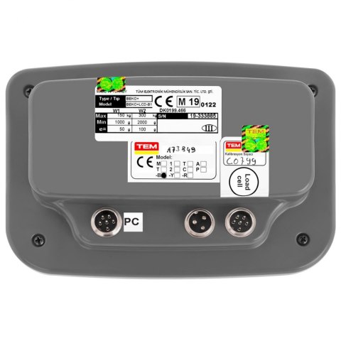 Waga magazynowa paczkowa 300 kg / 100 g LCD M LEGALIZACJA Waga magazynowa paczkowa 300 kg / 100 g LCD M LEGALIZACJA
