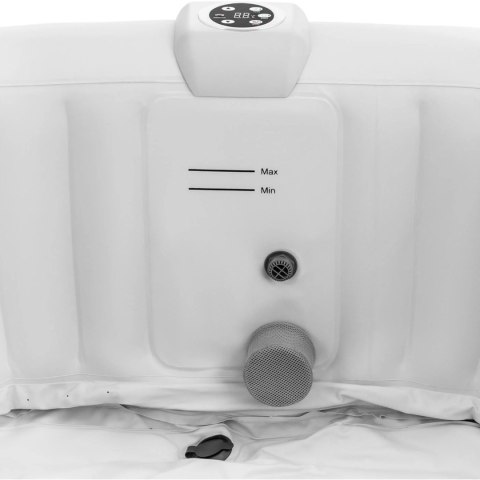 Jacuzzi ogrodowe dmuchane 130 dysz masujących 6 osobowe 910 l szaro - białe Jacuzzi ogrodowe dmuchane 130 dysz masujących 6 osobowe 910 l szaro - białe