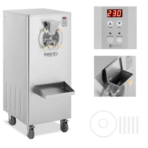 Maszyna automat do lodów sorbetów na kółkach 1 smak 15-22.5 l/h 1500 W Maszyna automat do lodów sorbetów na kółkach 1 smak 15-22.5 l/h 1500 W