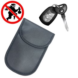 Etui antykradzieżowe na klucze samochodowe klatka Faradaya 14x10cm czarny