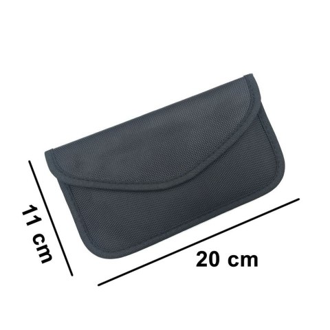 Etui antykradzieżowe na klucze samochodowe klatka Faradaya 20x11cm czarny Etui antykradzieżowe na klucze samochodowe klatka Faradaya 20x11cm czarny