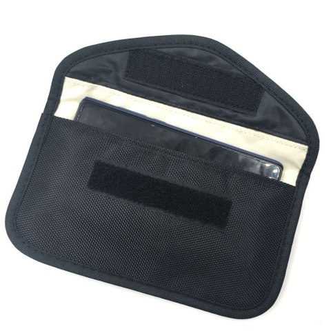 Etui antykradzieżowe na klucze samochodowe klatka Faradaya 20x11cm czarny Etui antykradzieżowe na klucze samochodowe klatka Faradaya 20x11cm czarny