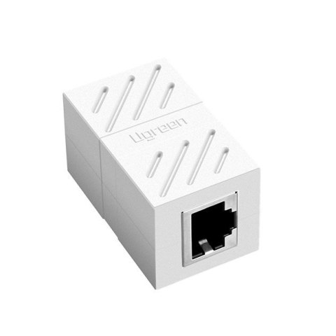Złączka łącznik kabli sieciowych skrętki RJ45 biały Złączka łącznik kabli sieciowych skrętki RJ45 biały