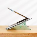 Podstawka pod laptopa składana regulowana srebrny