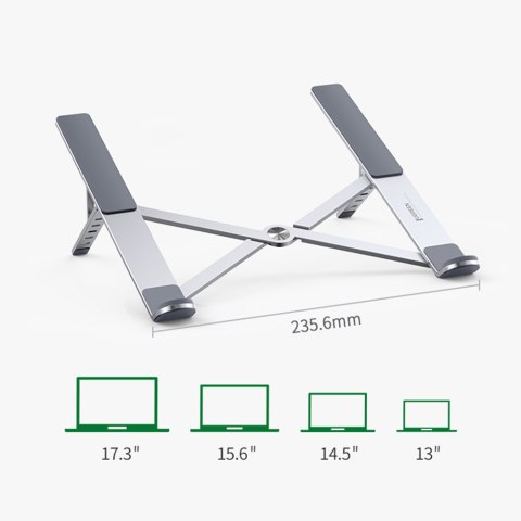 Podstawka pod laptopa składana regulowana srebrny Podstawka pod laptopa składana regulowana srebrny