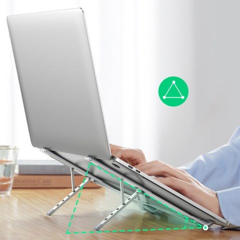 Podstawka pod laptopa składana regulowana srebrny Podstawka pod laptopa składana regulowana srebrny