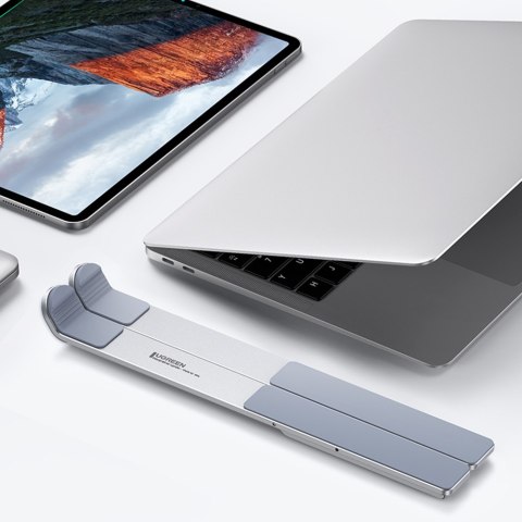 Podstawka pod laptopa składana regulowana srebrny Podstawka pod laptopa składana regulowana srebrny