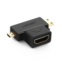 Przejściówka adapter ze złącza HDMI Typ A mini HDMI - micro HDMI