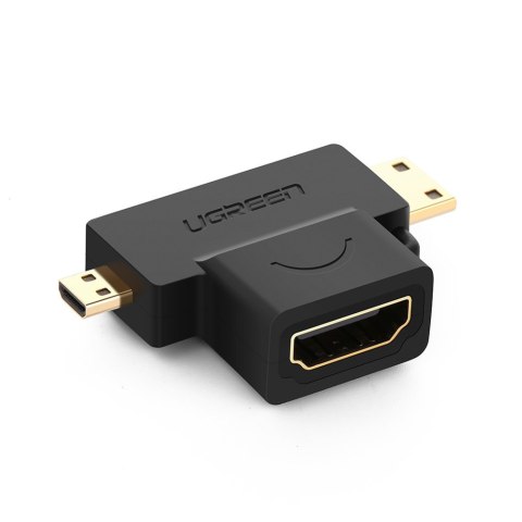 Przejściówka adapter ze złącza HDMI Typ A mini HDMI - micro HDMI Przejściówka adapter ze złącza HDMI Typ A mini HDMI - micro HDMI