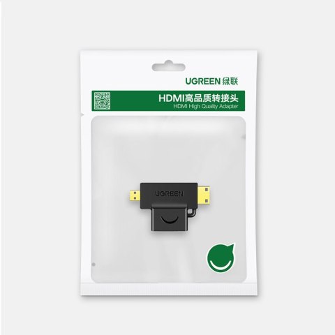 Przejściówka adapter ze złącza HDMI Typ A mini HDMI - micro HDMI Przejściówka adapter ze złącza HDMI Typ A mini HDMI - micro HDMI