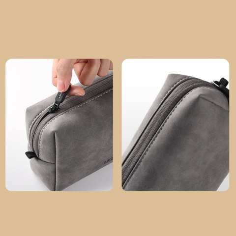 Etui pokrowiec orgaznizer saszetka wielofunkcyjna na akcesoria 19x12x8cm szary Etui pokrowiec orgaznizer saszetka wielofunkcyjna na akcesoria 19x12x8cm szary
