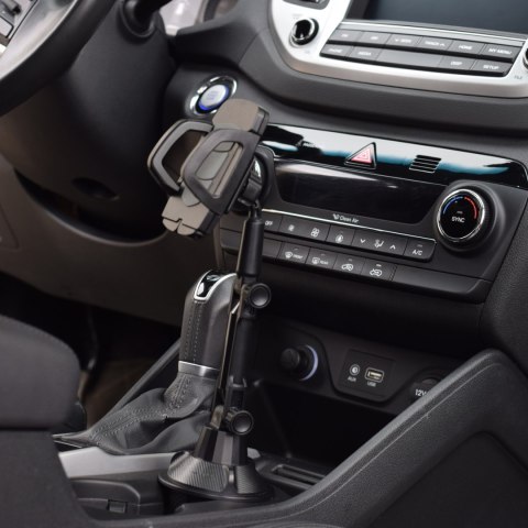 Uchwyt samochodowy do smartfona do miejsca na kubek Cup Holder czarny Uchwyt samochodowy do smartfona do miejsca na kubek Cup Holder czarny