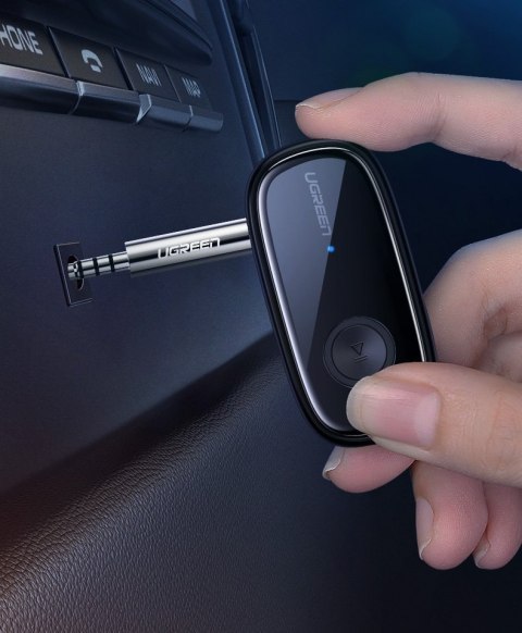 Odbiornik dźwięku do słuchawek Bluetooth 5.0 audio AUX aptX, aptX LL mini jack czarny Odbiornik dźwięku do słuchawek Bluetooth 5.0 audio AUX aptX, aptX LL mini jack czarny