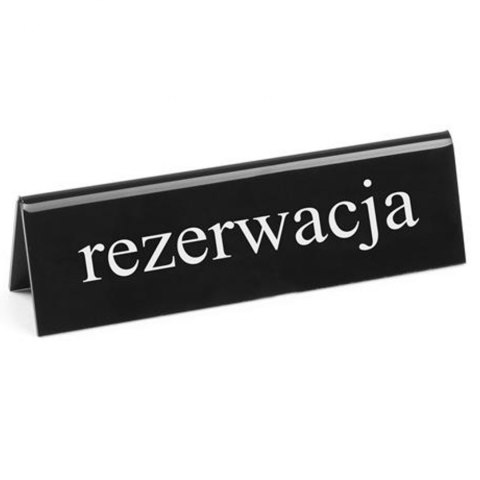 Tabliczka informacyjna dwustronna REZERWACJA RESERVED tworzywo plexiglas EN - Hendi 663462 Tabliczka informacyjna dwustronna REZERWACJA RESERVED tworzywo plexiglas EN - Hendi 663462