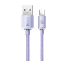 Kabel przewód do szybkiego ładowania i transferu danych USB USB-C 100W 1.2m fioletowy