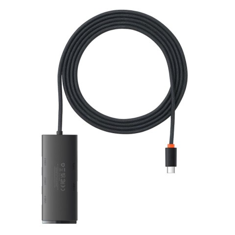 Lite Series przejściówka HUB USB-C 4x USB 3.0 2m czarny Lite Series przejściówka HUB USB-C 4x USB 3.0 2m czarny