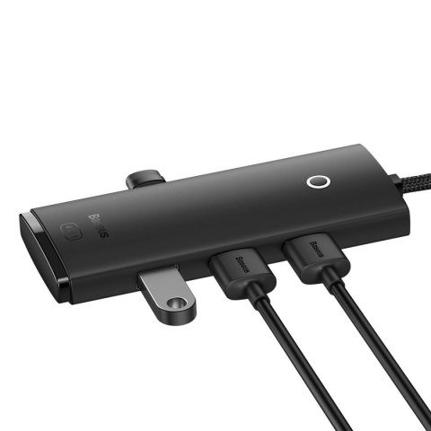 Lite Series przejściówka HUB USB-C 4x USB 3.0 2m czarny Lite Series przejściówka HUB USB-C 4x USB 3.0 2m czarny